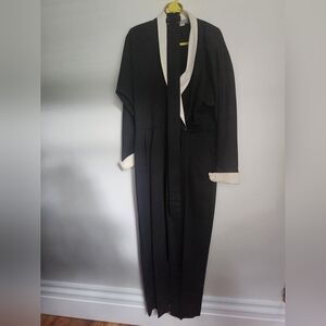 Vintage Joan Walters black and white jumpsuit